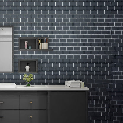 Tiles 3D Peel And Stick Wall Tile Dark Grey 10 Sheets