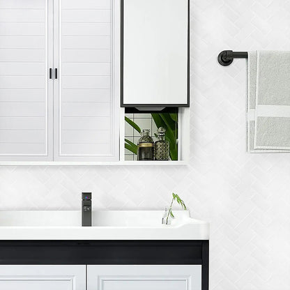 Tiles 3D Peel And Stick Wall Tile Herringbone White 10 Sheets