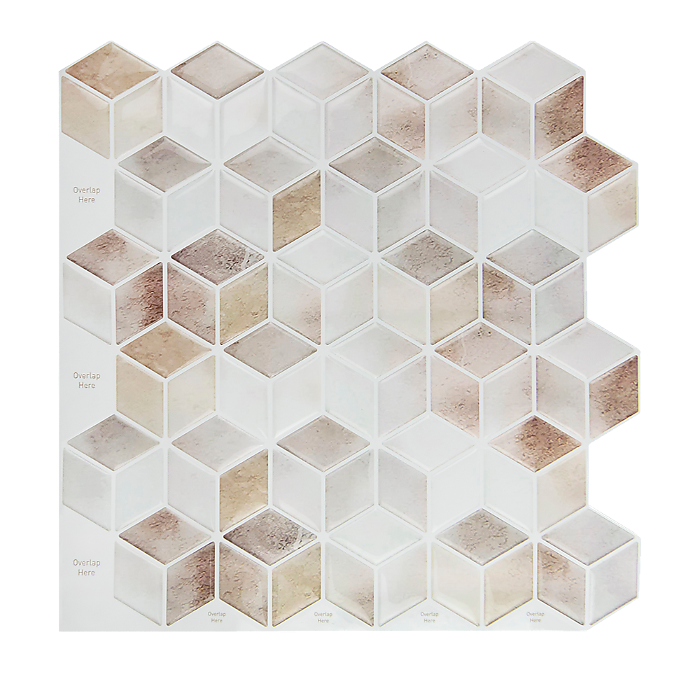 Tiles 3D Peel And Stick Wall Tile Shell Mosaic 10 Sheets