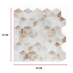 Tiles 3D Peel And Stick Wall Tile Shell Mosaic 10 Sheets