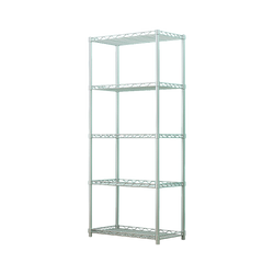 5 Tier Silver Metal Storage Rack Shelving Wire Shelf