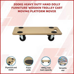 200Kg Heavy Duty Hand Dolly Furniture Trolley Cart Mover