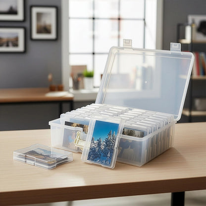 Jumbo Photo Storage Box 1600 4X6 Picture Organizer Case