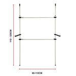 Heavy Duty Adjustable Clothes Rail Garment Display Stand
