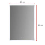 Smart Mirror Bathroom Vanity Led Lighted Wall Mirror 800X600Mm