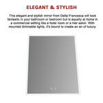 Smart Mirror Bathroom Vanity Led Lighted Wall Mirror 800X600Mm