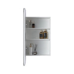 Rectangle Wall Hung Bathroom Mirror Shaving Cabinet Vanity Matte White