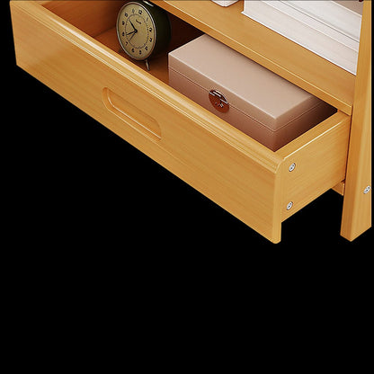 Bamboo Bedside Table Storage 42x30x40cm