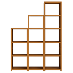 Bamboo Adjustable Shelf Bookcase Livingroom Bedroom Storage Rack