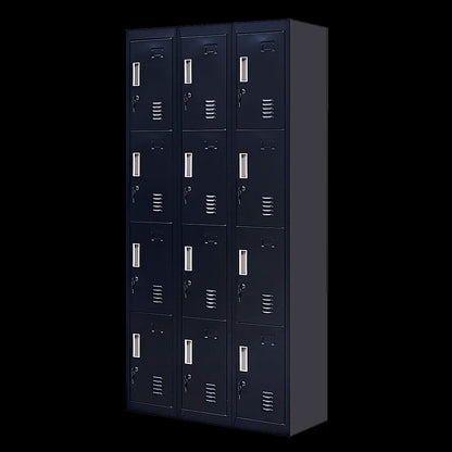 Office Locker 12 Door Black 3x4cm