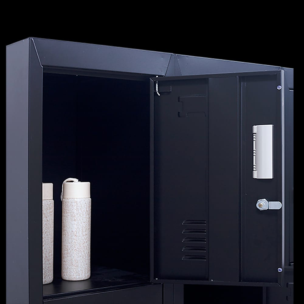 Office Locker 12 Door Black 3x4cm