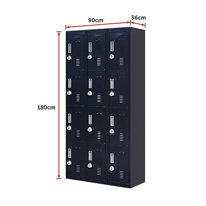 Office Storage Locker 12 Doors 3x4cm