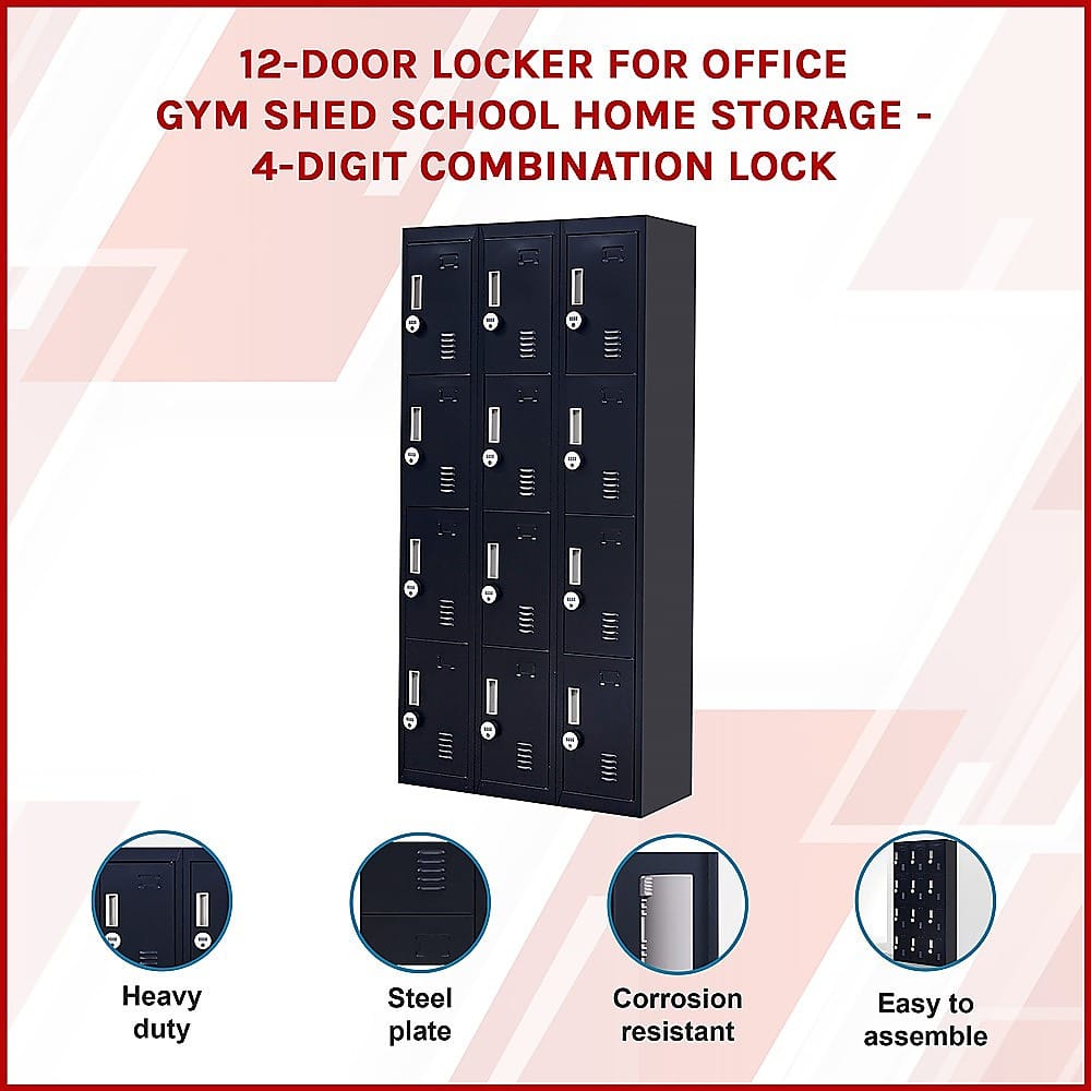 Steel Storage Locker 12 Doors 3x4cm