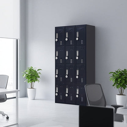 Steel Storage Locker 12 Doors 3x4cm