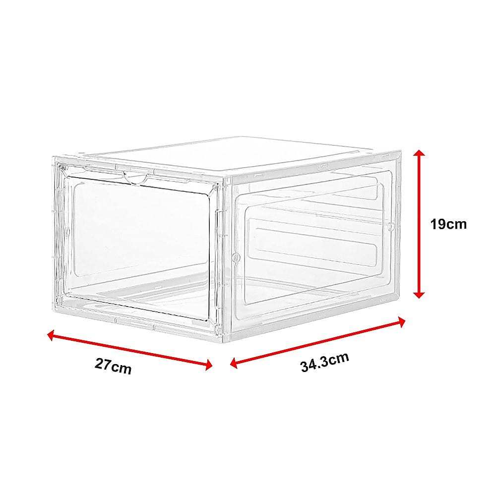Shoe Display Case Clear Stackable