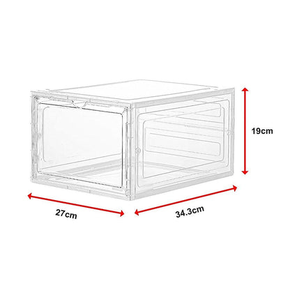 Shoe Display Case Clear Stackable