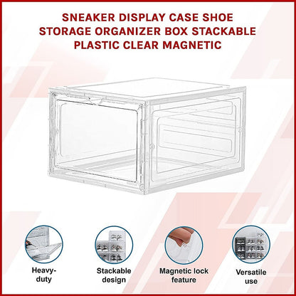 Shoe Display Case Clear Stackable