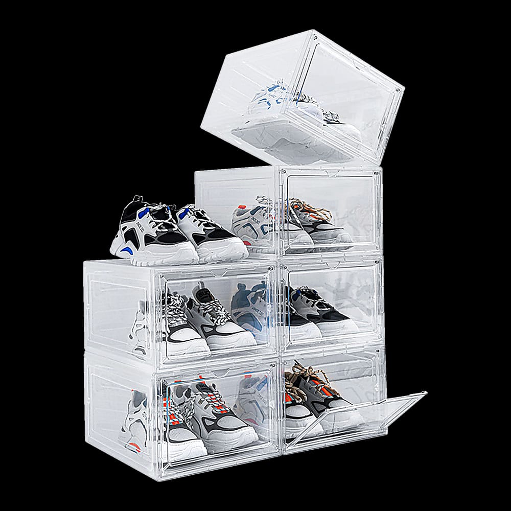 Shoe Display Case Clear Stackable