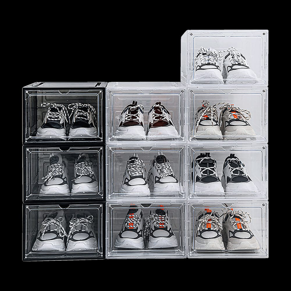 Shoe Display Case Clear Stackable