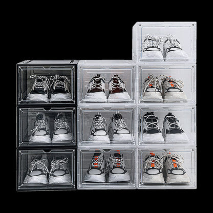 Shoe Display Case Clear Stackable