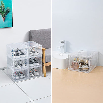 Shoe Display Case Clear Stackable