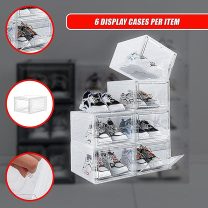 Shoe Display Case Clear Stackable
