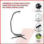 Hammock C Stand Solid Steel Construction For Hanging Air Porch Swing Chair