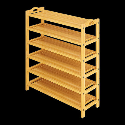 Bamboo Shoe Rack Storage 70x25x98cm