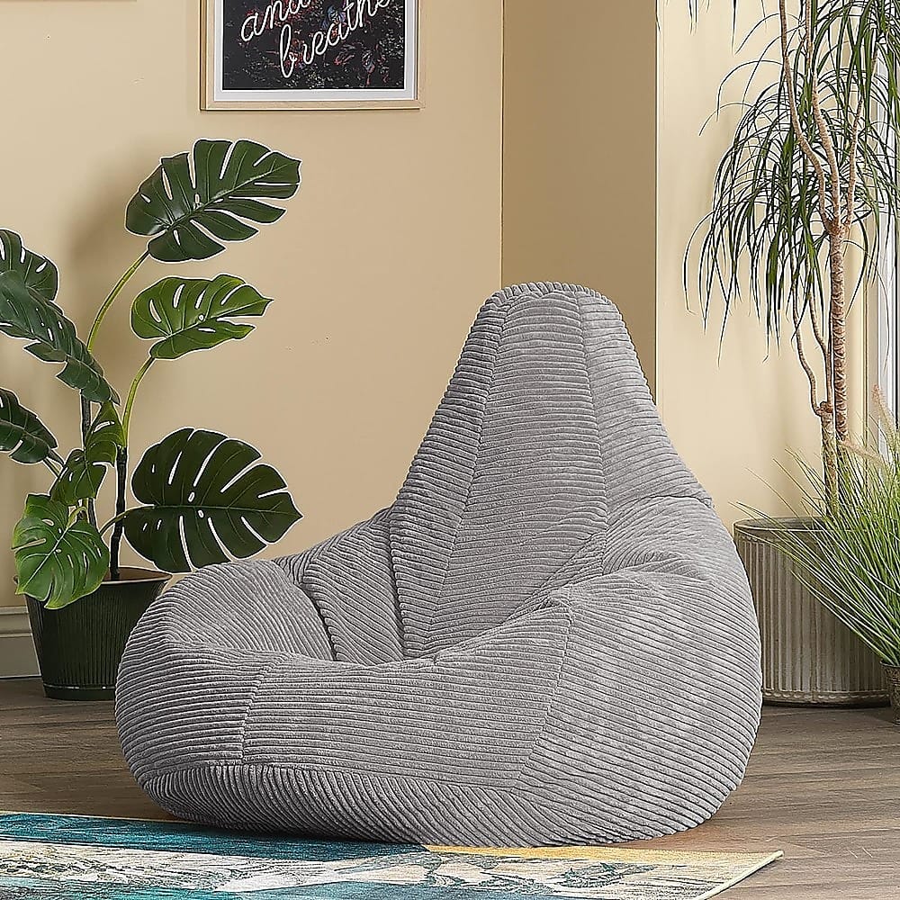 Large Beanbag Chair Cover Grey