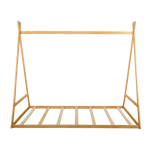 Kids Tent Montessori Toddler Floor Bed Wooden Bedframe Slat Support