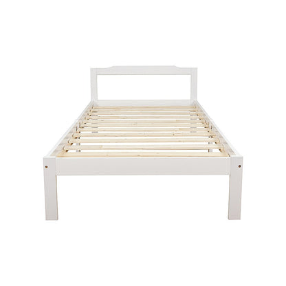 Natural Wooden Bed Frame Home Furniture Slat Support Wooden Frame