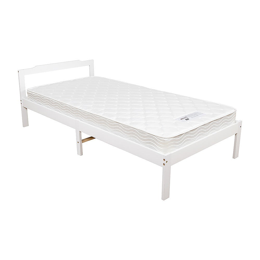 Natural Wooden Bed Frame Home Furniture Slat Support Wooden Frame