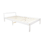 Natural Wooden Bed Frame Home Furniture Slat Support Wooden Frame
