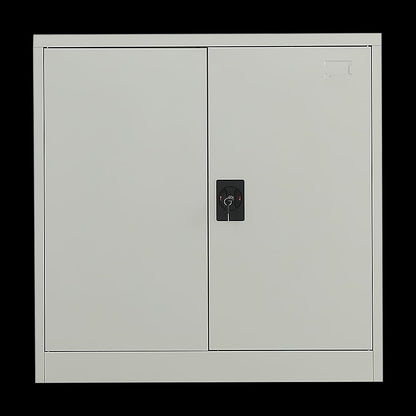 Metal Storage Cabinet Grey 90x45x90cm