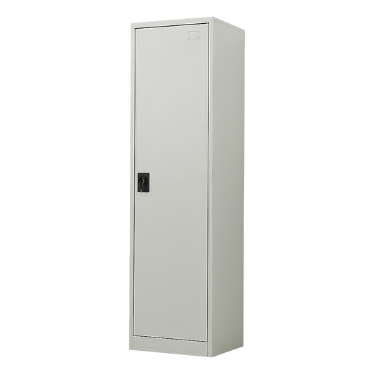 Single-Door Metal Tall Storage Cabinet For Home Office Or Gym
