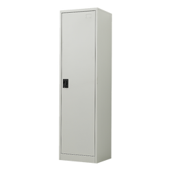 Single-Door Metal Tall Storage Cabinet For Home Office Or Gym