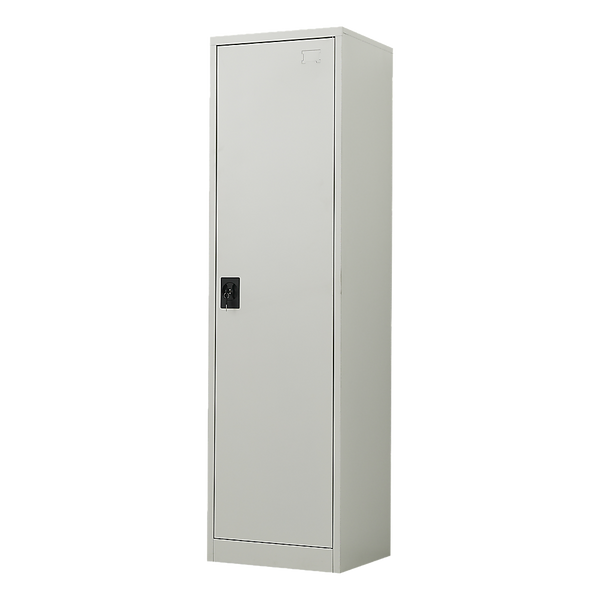  Single-Door Metal Tall Storage Cabinet For Home Office Or Gym