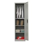 Single-Door Metal Tall Storage Cabinet For Home Office Or Gym