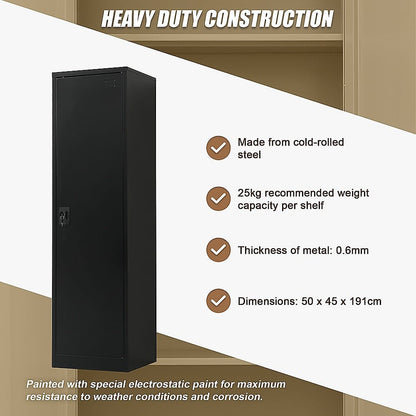 Metal Storage Cabinet Tall 50x45x181cm