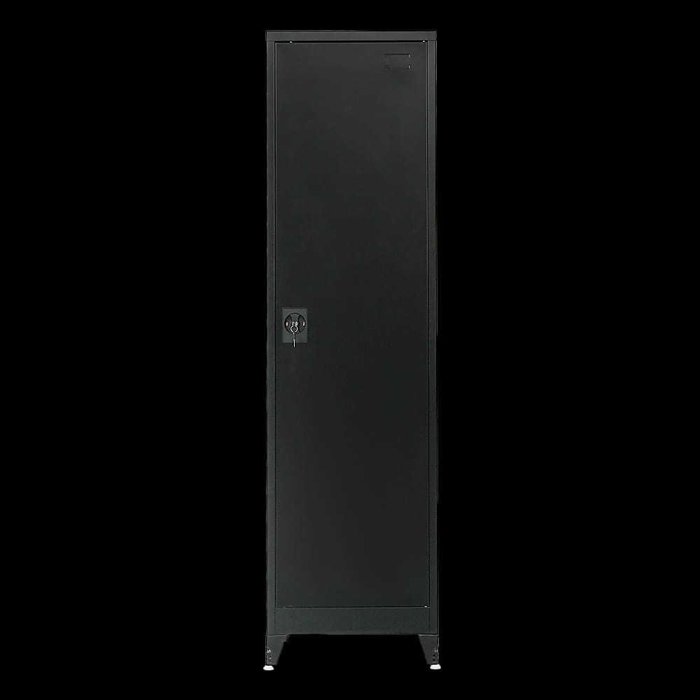Tall Metal Storage Cabinet Black 50x45x191cm