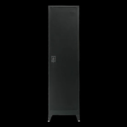 Tall Metal Storage Cabinet Black 50x45x191cm