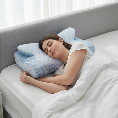 Soft Cervical Pillow For Neck Pain Relief Memory Foam Ergonomic