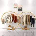 High Capacity Floor Clothing Rack 160cm with Curved Bar