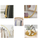 High Capacity Floor Clothing Rack 160cm with Curved Bar