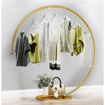 High Capacity Floor Clothing Rack 160cm with Curved Bar