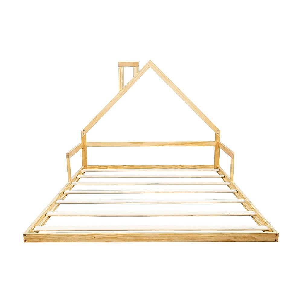 Pine Wood Bed Frame Double 194x142.5x111.5cm
