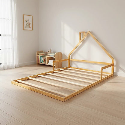 Pine Wood Bed Frame Double 194x142.5x111.5cm