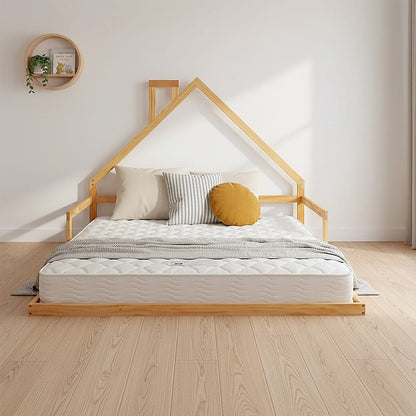 Pine Wood Bed Frame Double 194x142.5x111.5cm