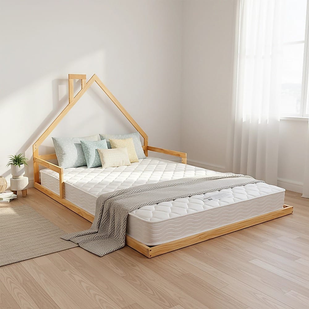 Pine Wood Bed Frame Double 194x142.5x111.5cm