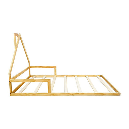 Pine Wood Bed Frame Double 194x142.5x111.5cm